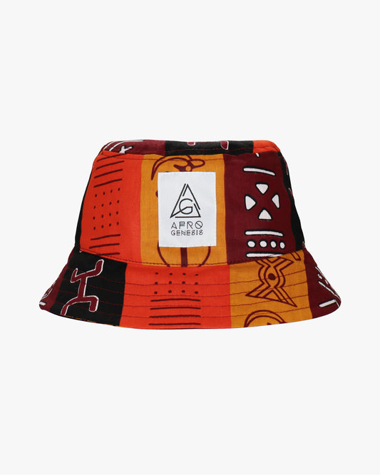 Chapéu em padrão africano