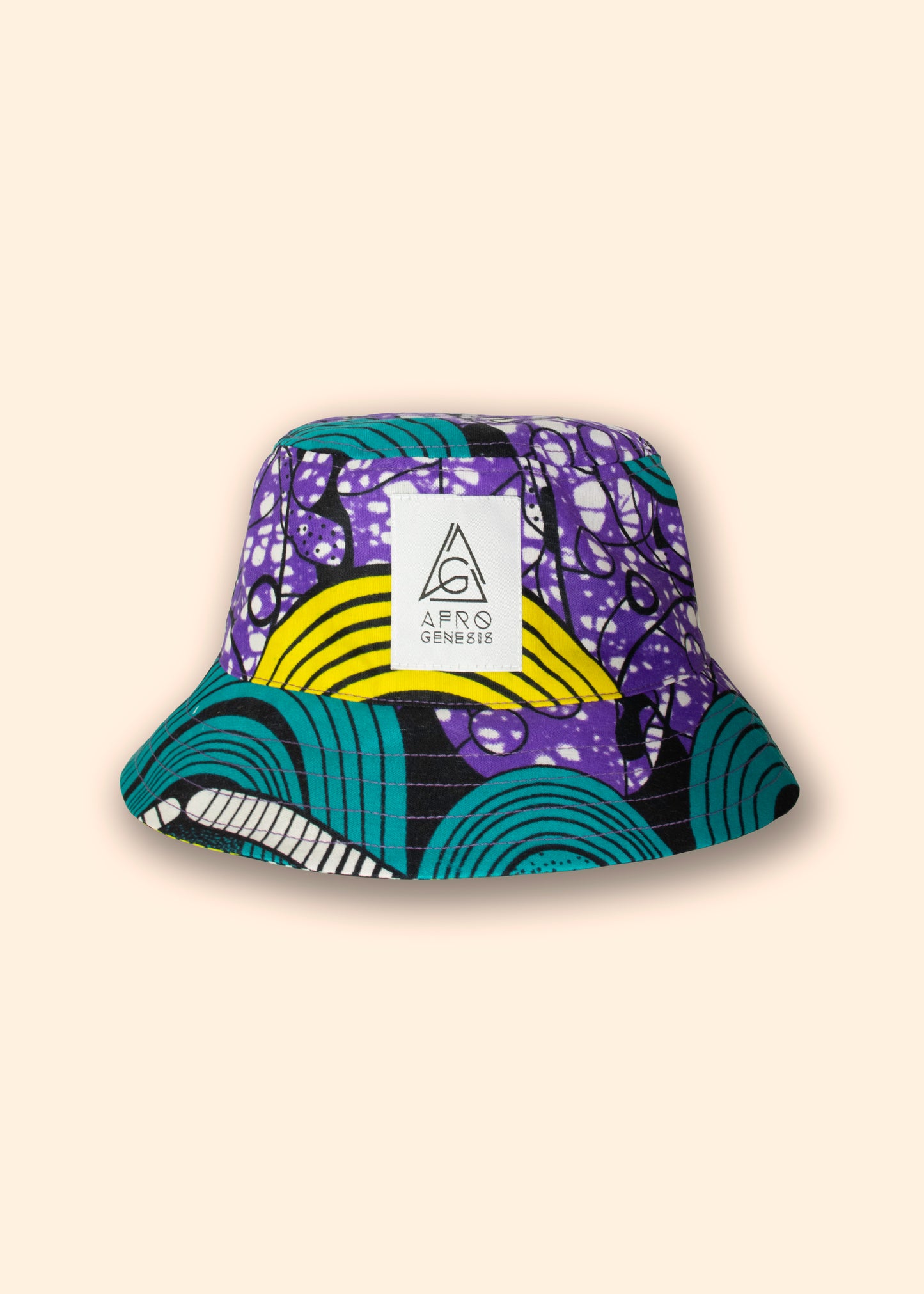 Chapéu bucket em capulana