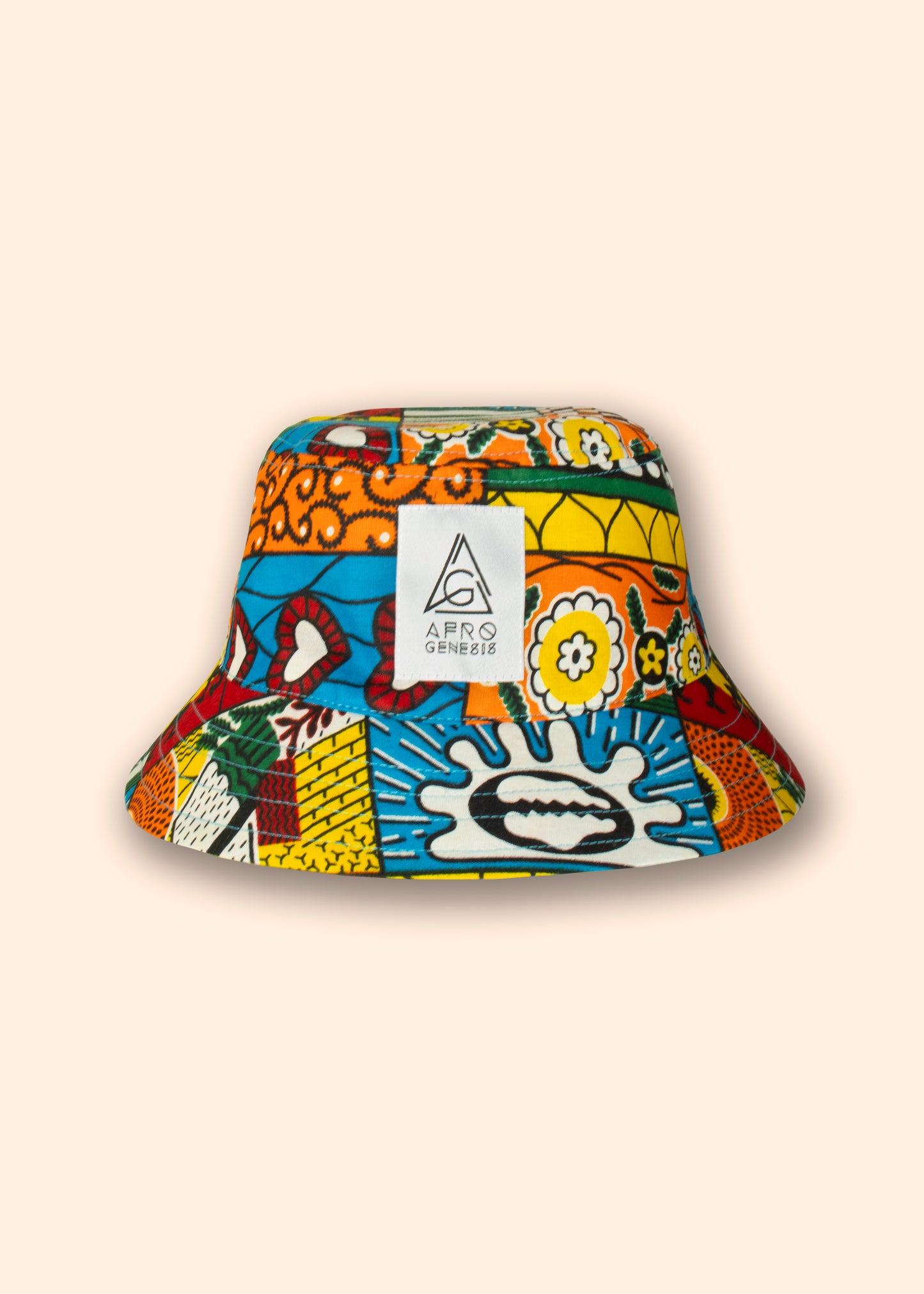 Chapéu bucket em capulana