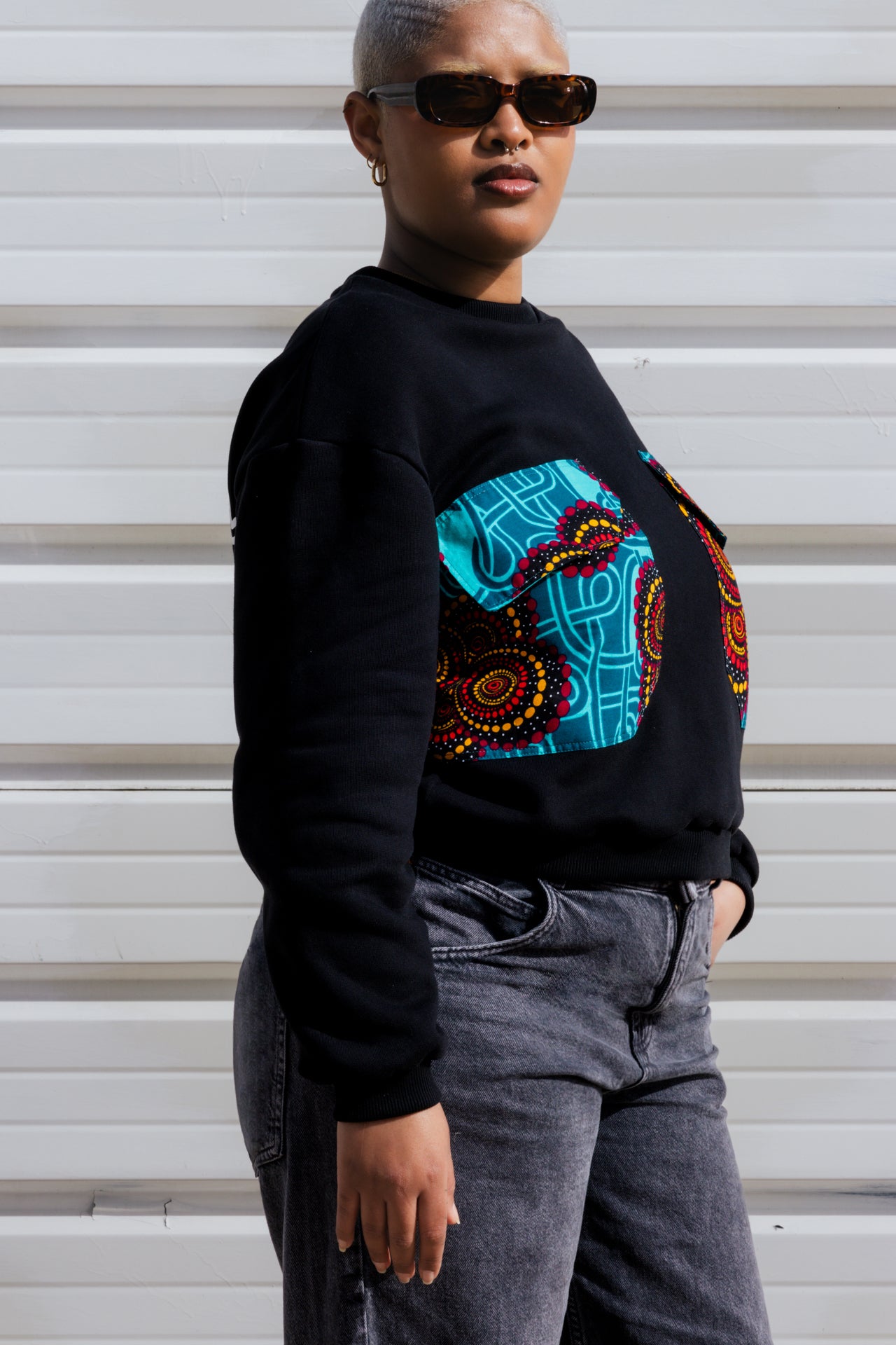 Sweatshirt oversize com bolsos XXL