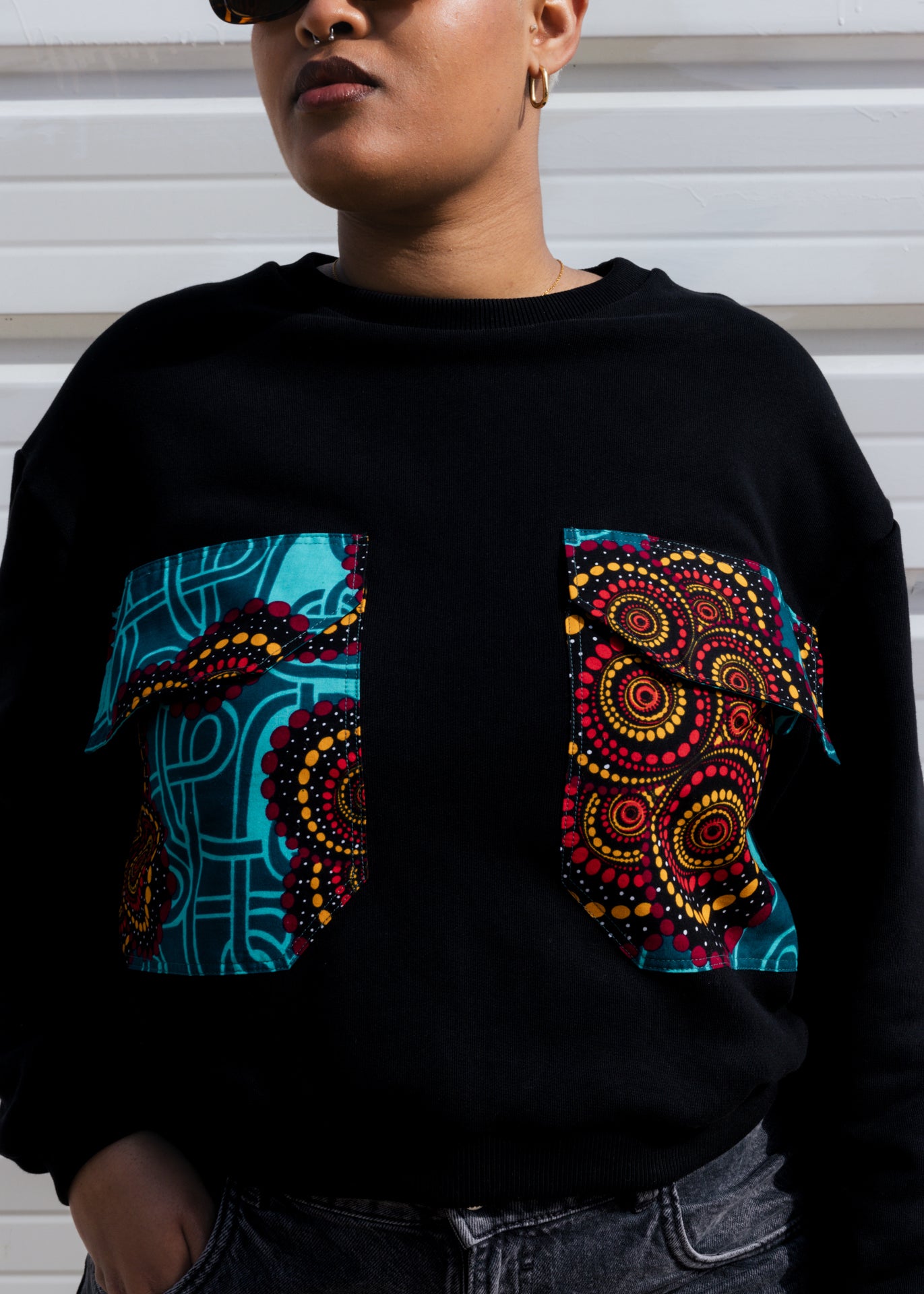 Sweatshirt oversize com bolsos XXL