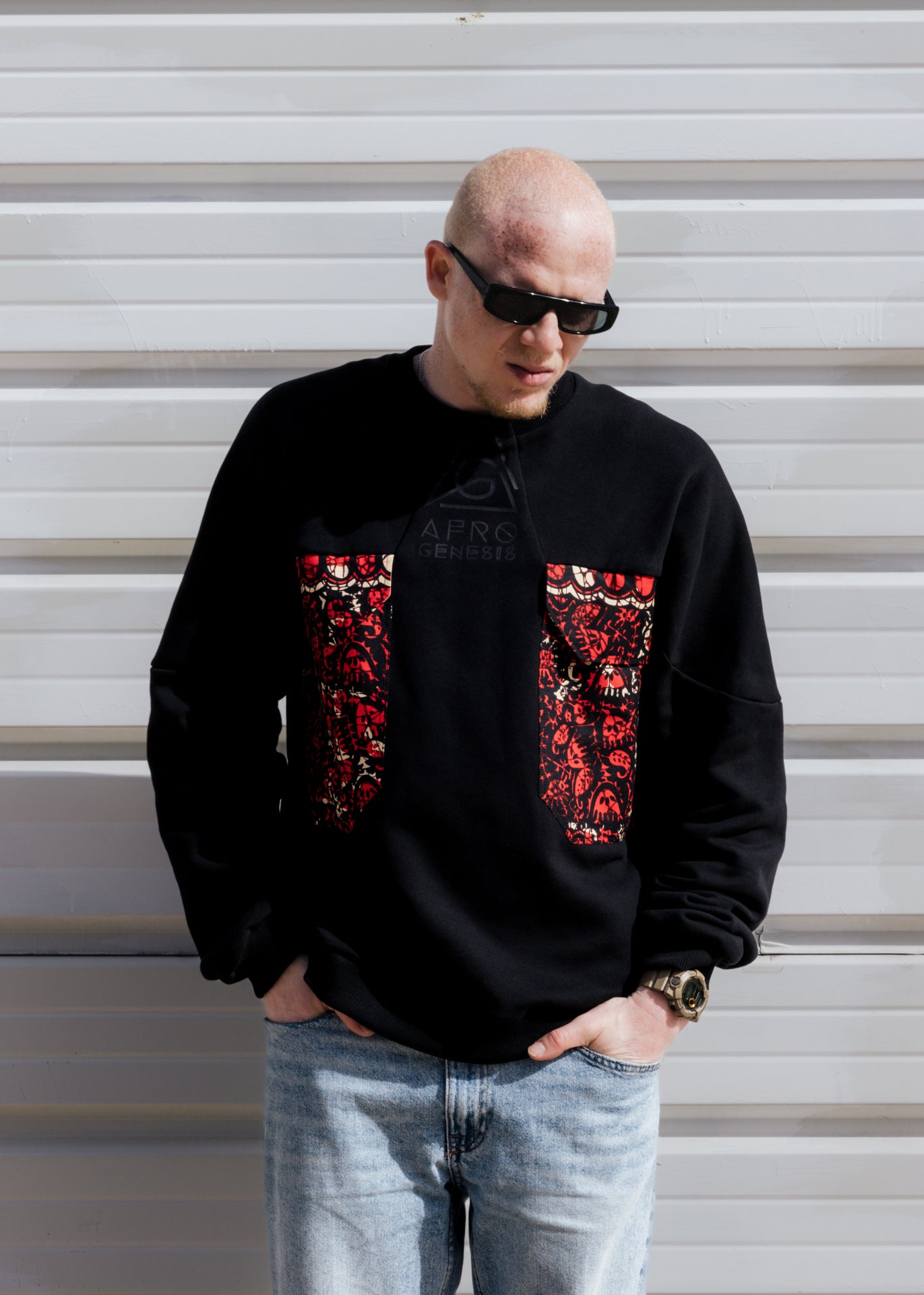 Sweatshirt oversize com bolsos XXL