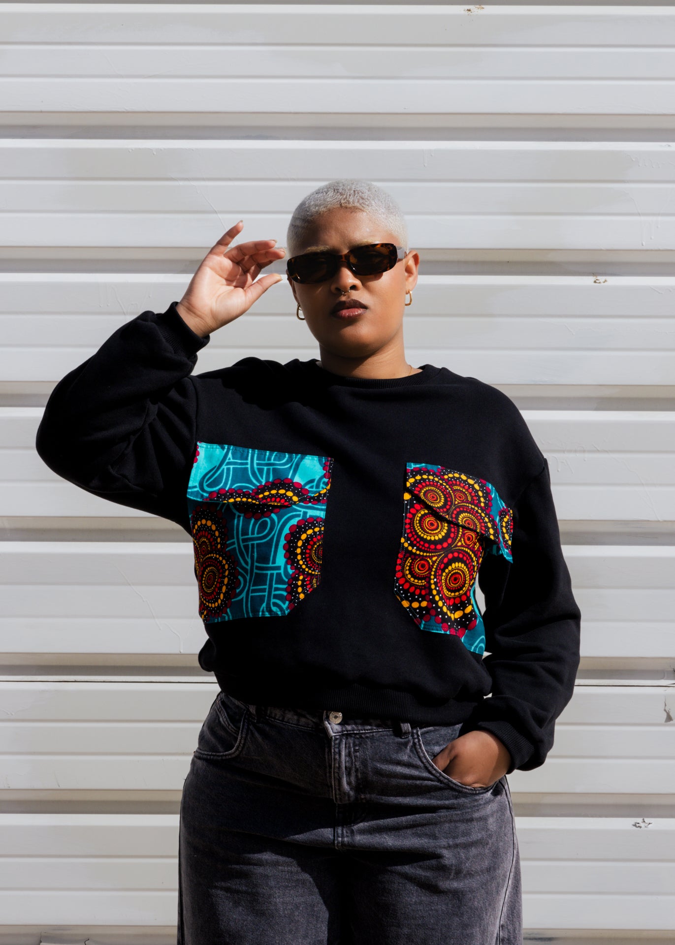 Sweatshirt oversize com bolsos XXL