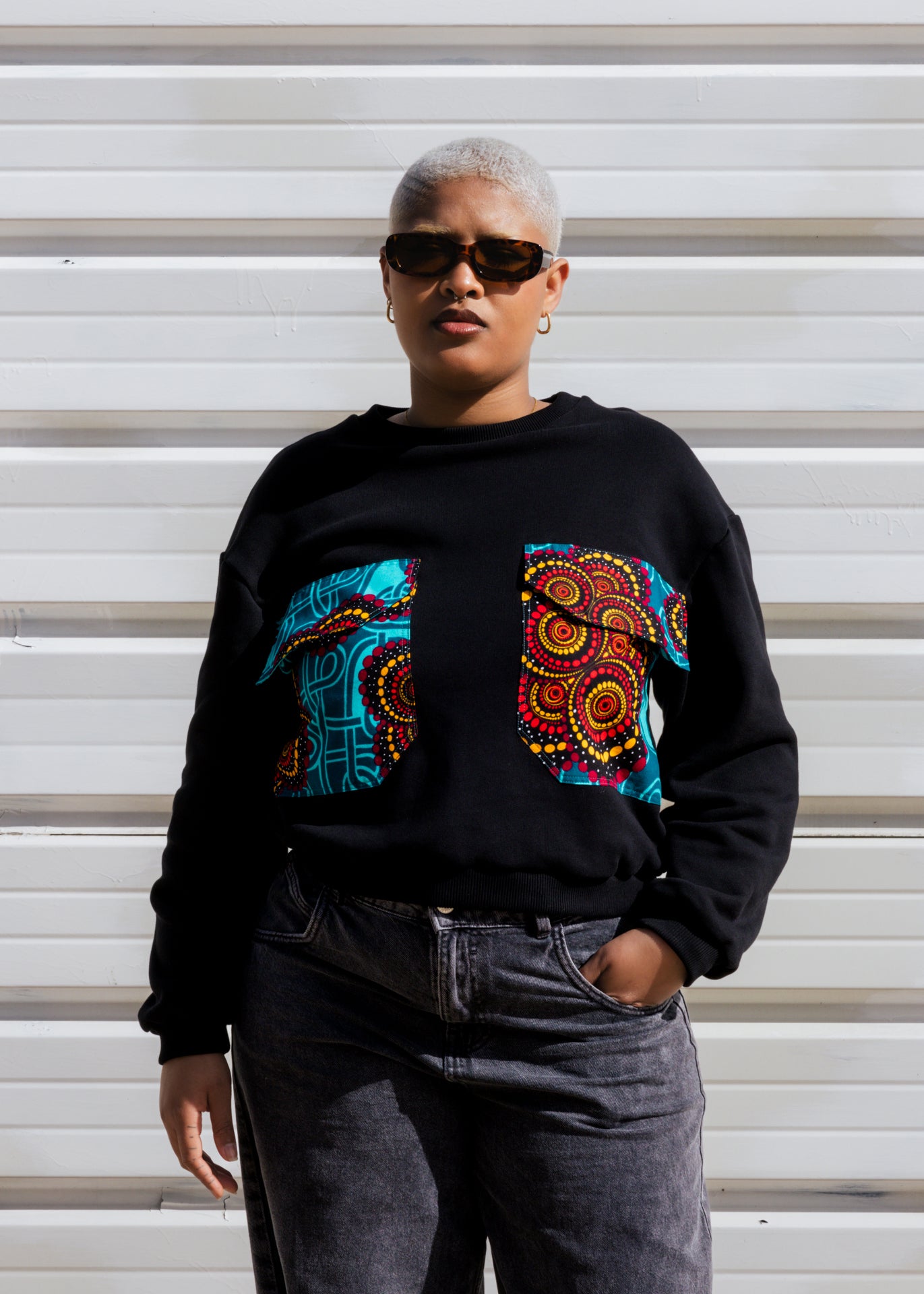 Sweatshirt oversize com bolsos XXL