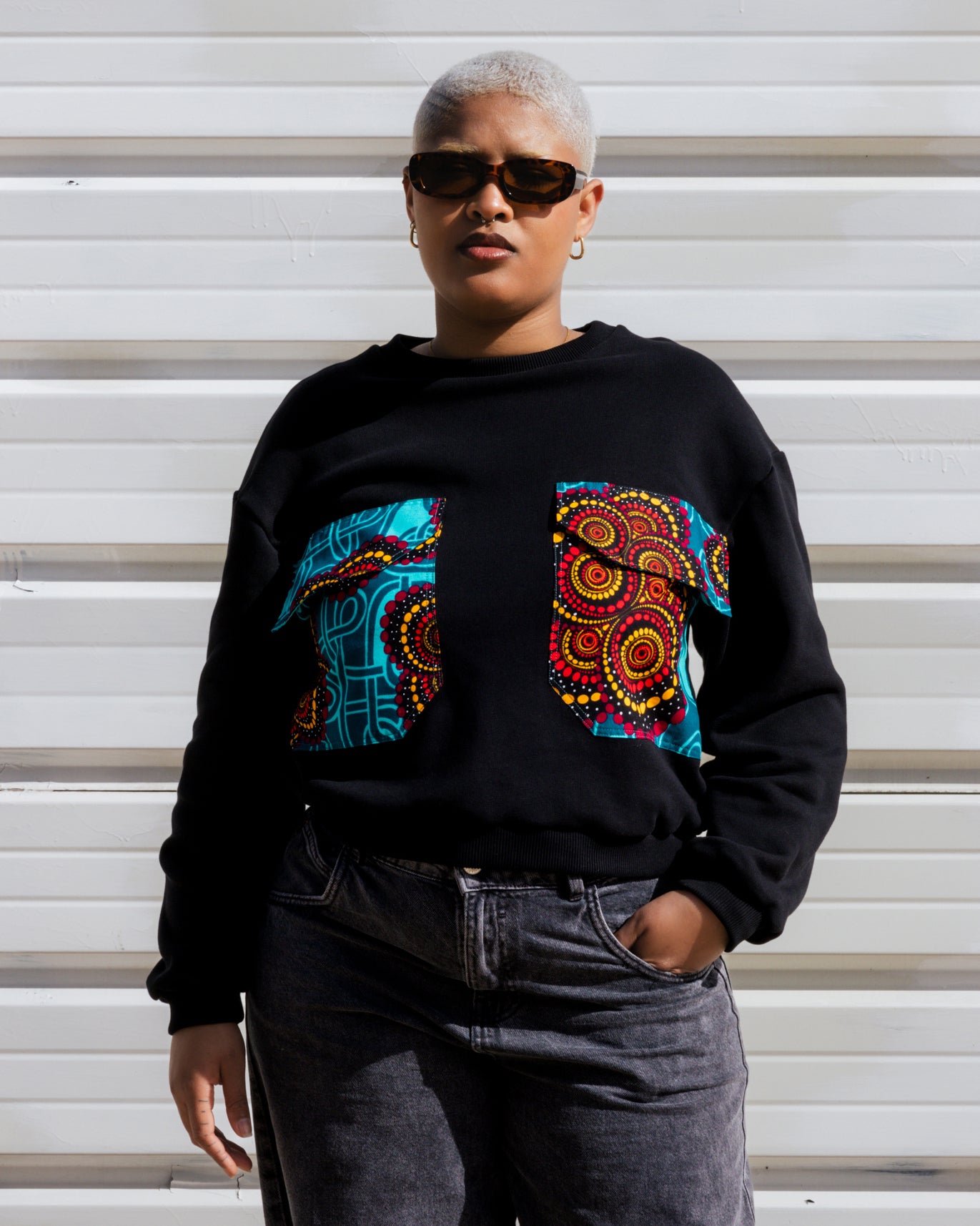 Sweatshirt oversize com bolsos XXL