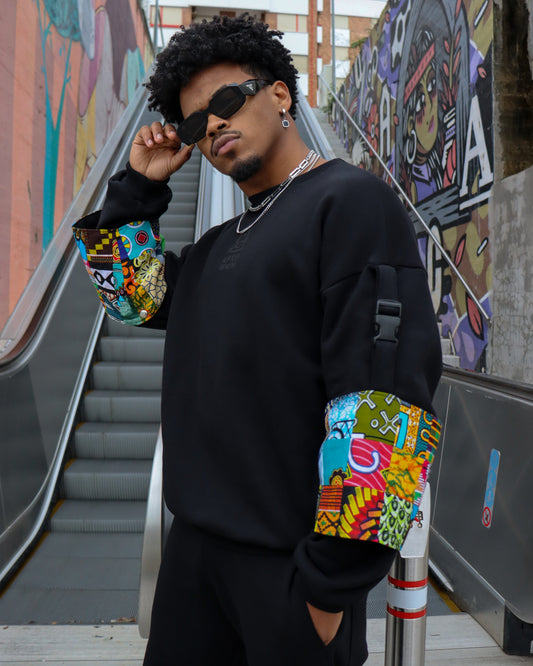 Sweatshirt com encaixe nas mangas