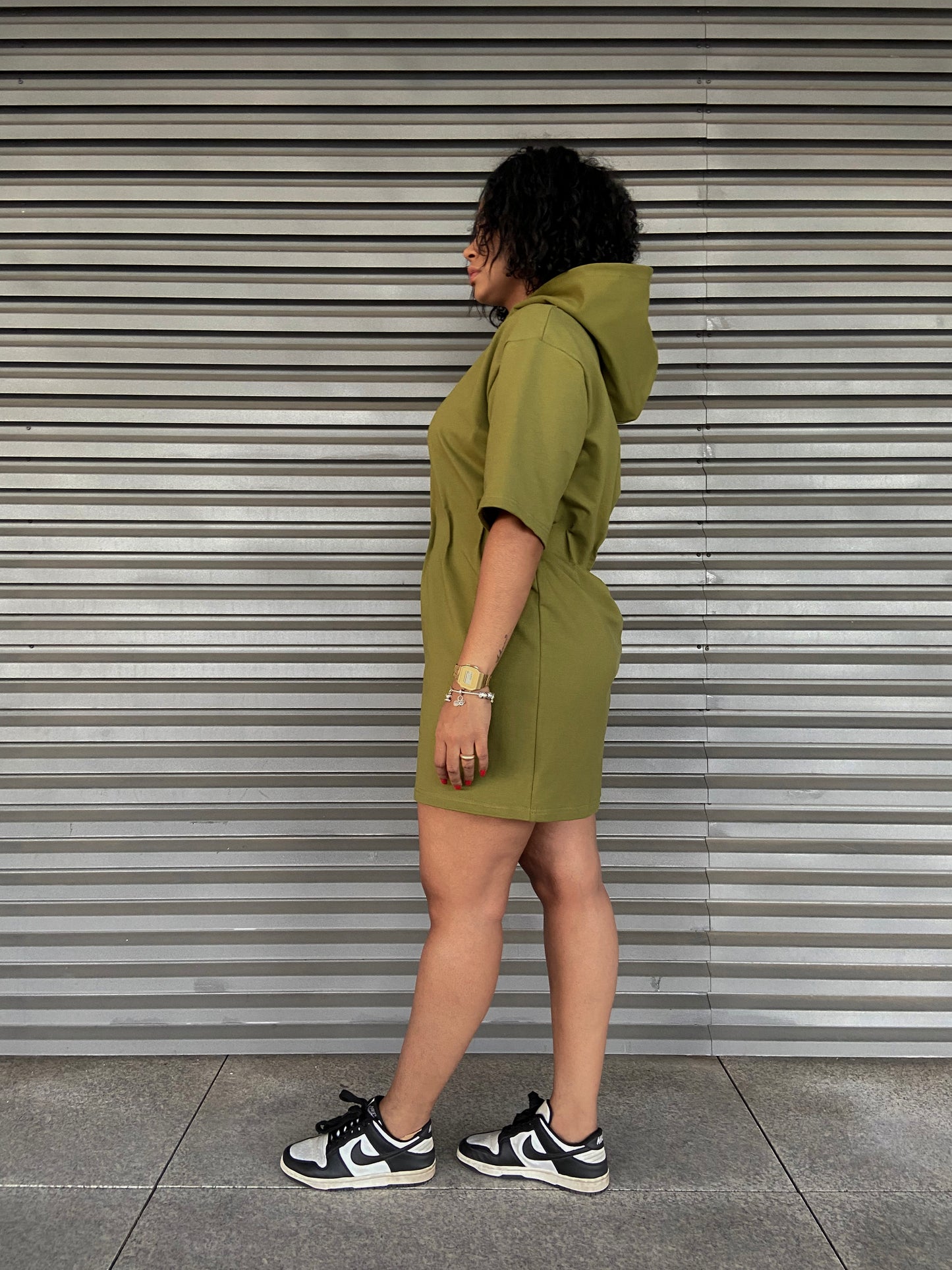 Vestido T-shirt com Capuz
