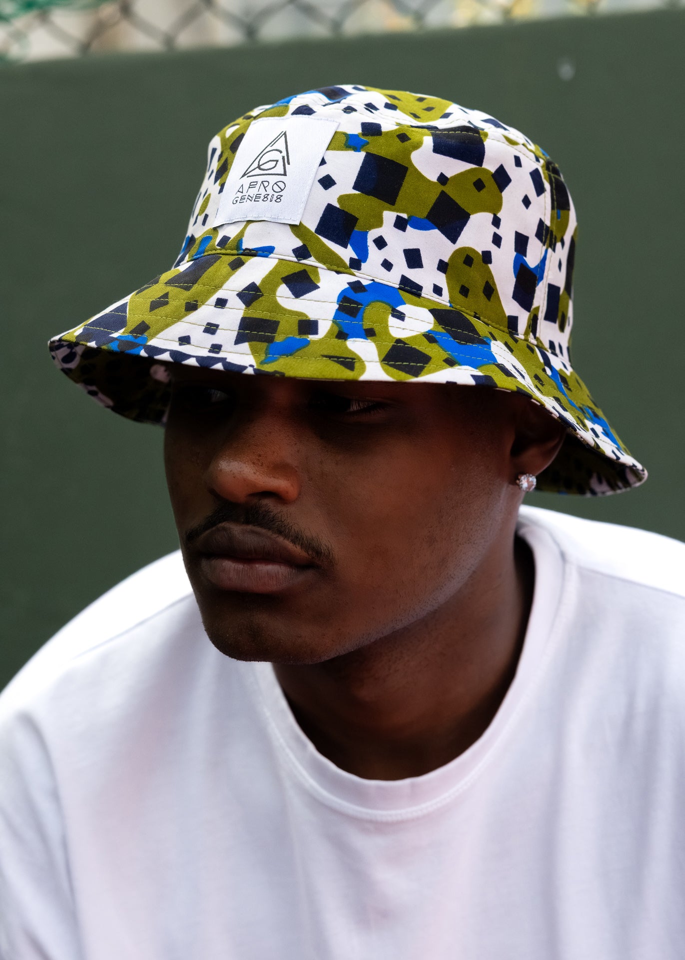 Chapéu bucket em capulana