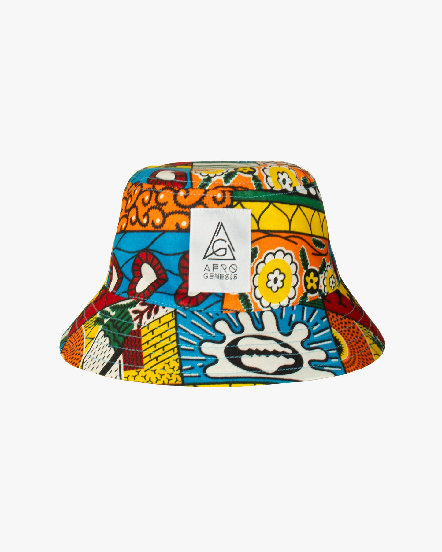 Chapéu bucket em capulana