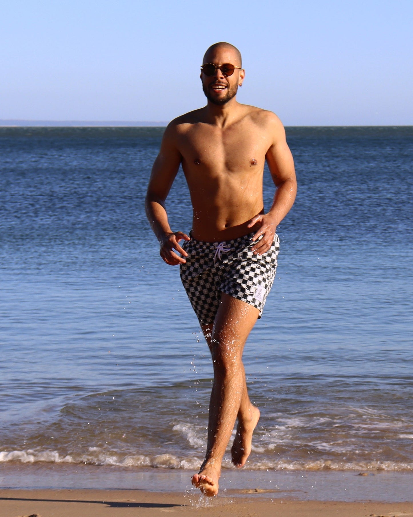 Calções de banho em padrão AG