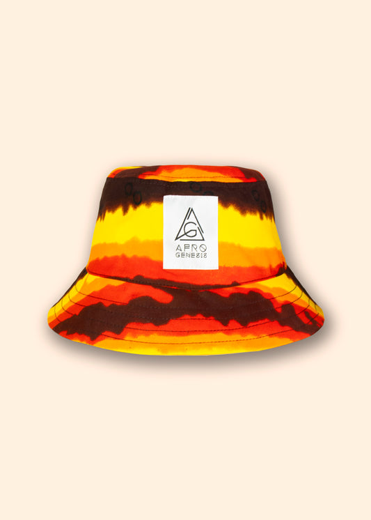 Chapéu bucket em capulana