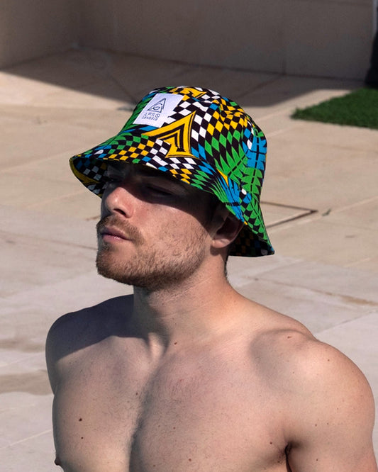 Chapéu bucket em capulana