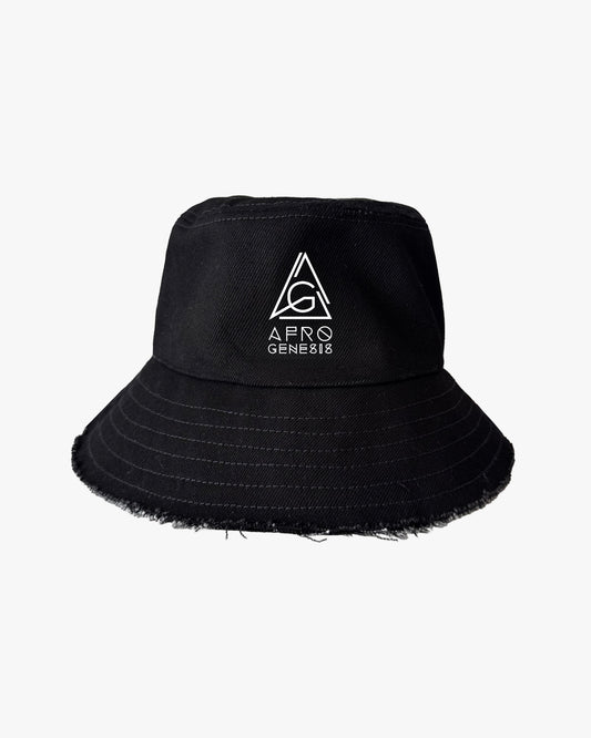 Chapéu bucket preto em ganga