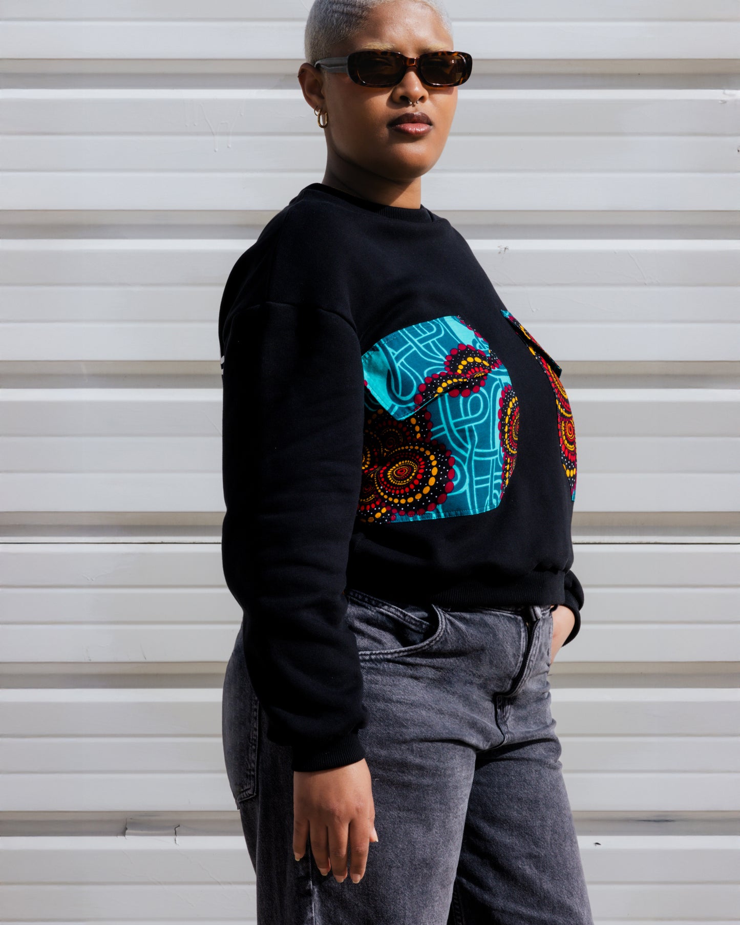 Sweatshirt oversize com bolsos XXL