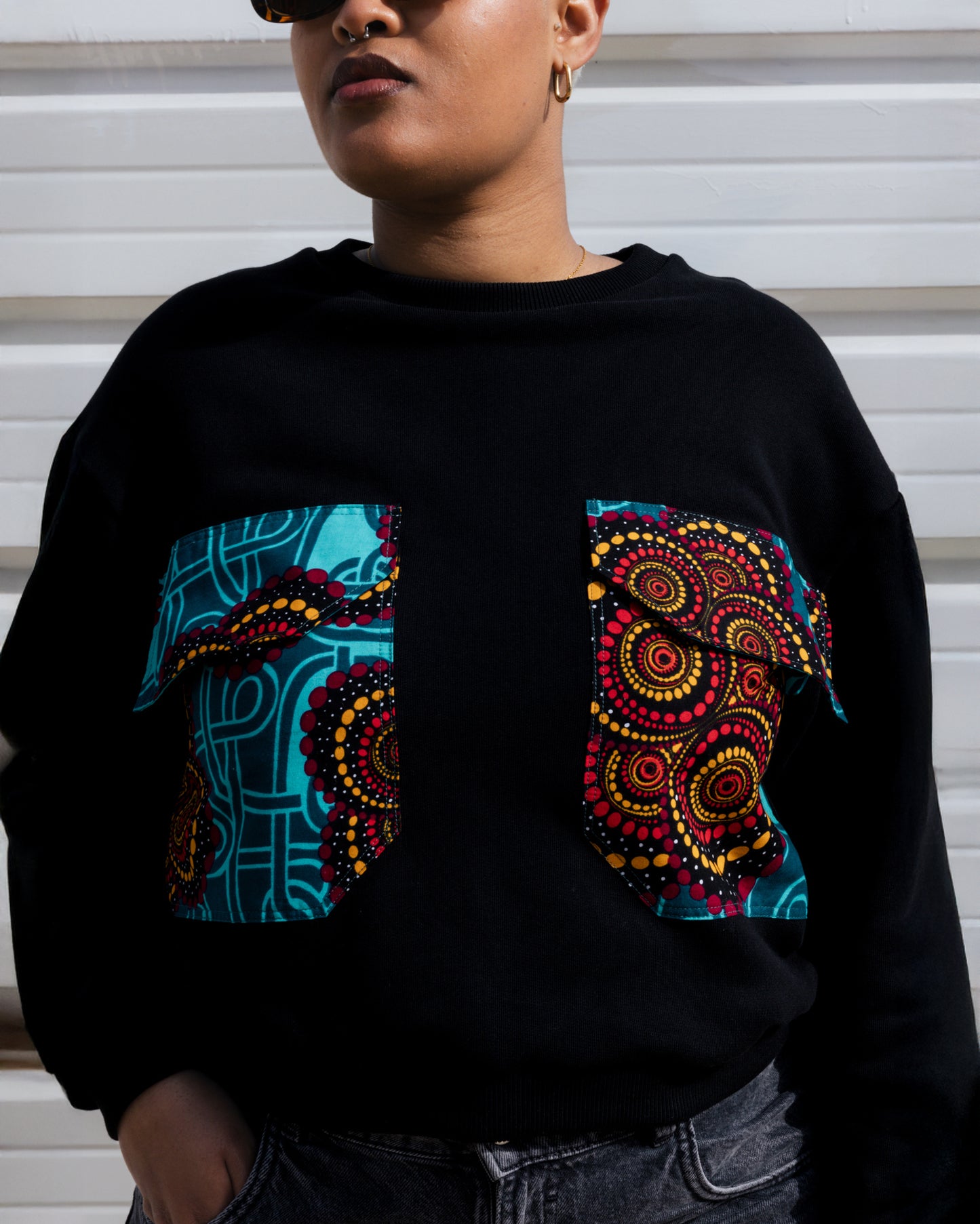 Sweatshirt oversize com bolsos XXL