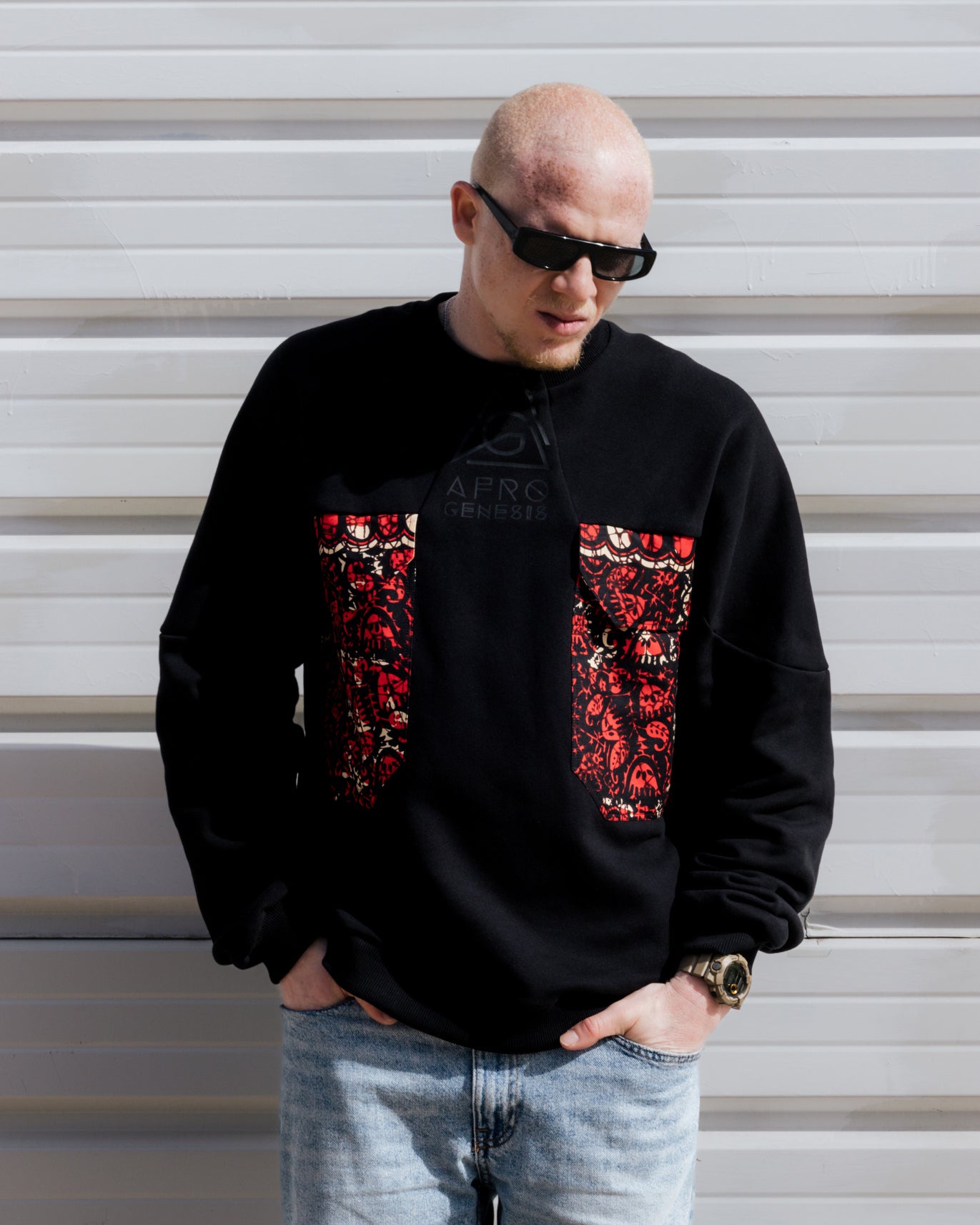 Sweatshirt oversize com bolsos XXL