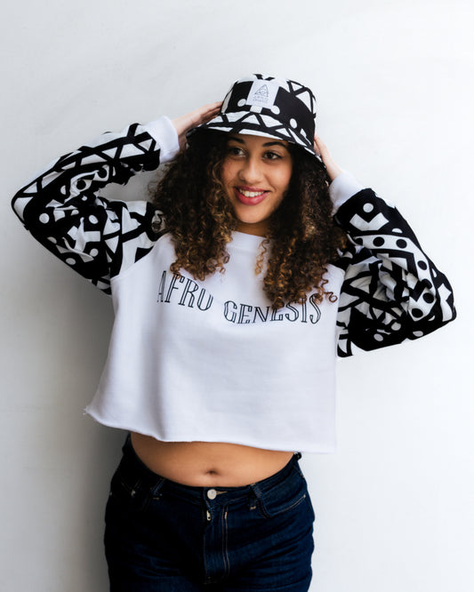 Chapéu em padrão africano