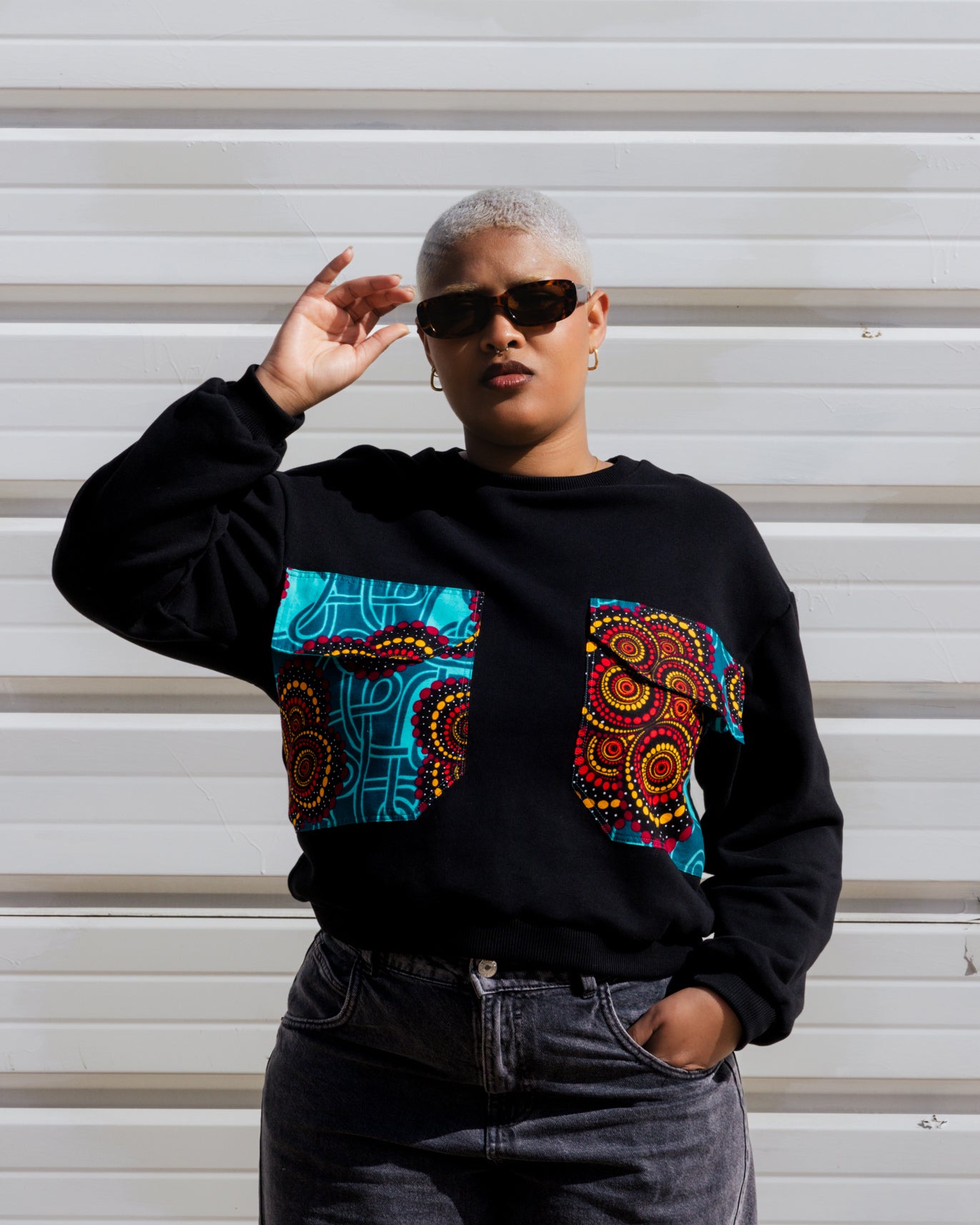 Sweatshirt oversize com bolsos XXL