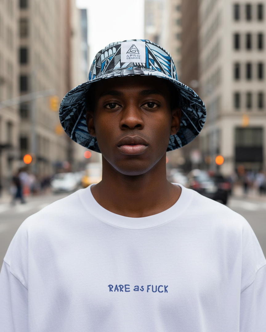 Chapéu bucket em capulana