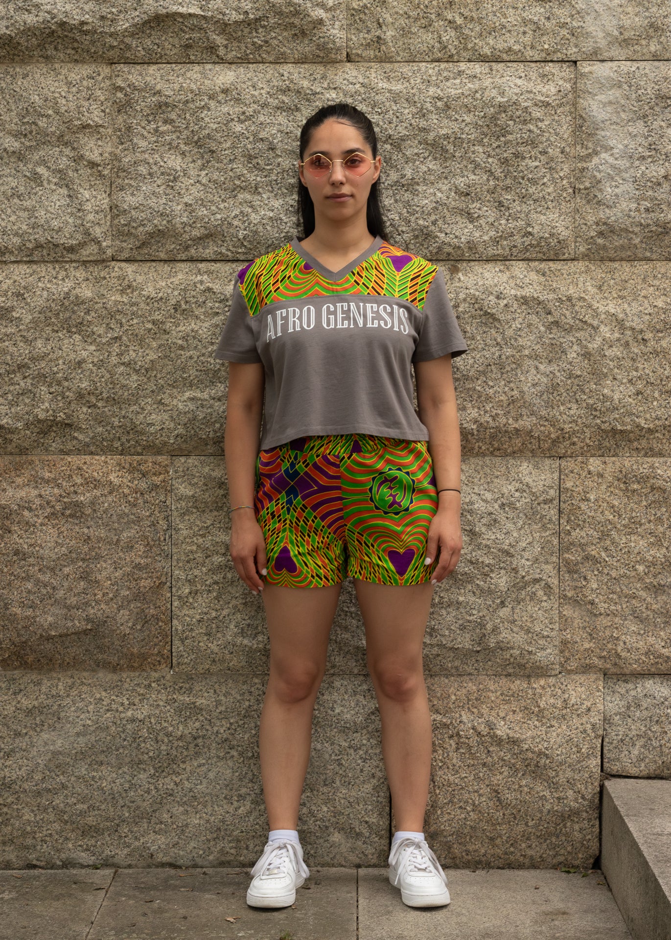T-shirt cropped oversize