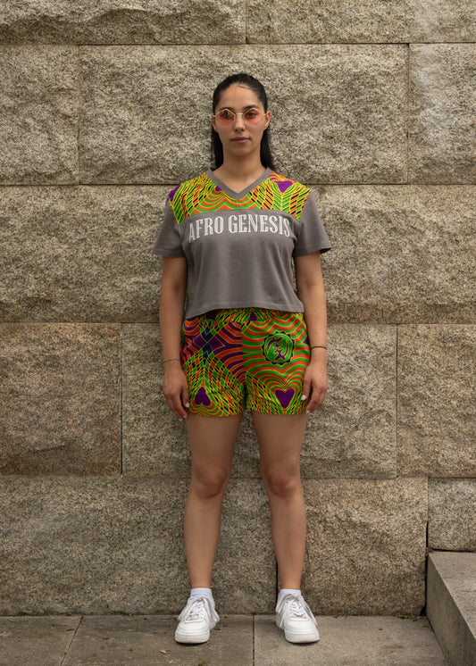 T-shirt cropped oversize