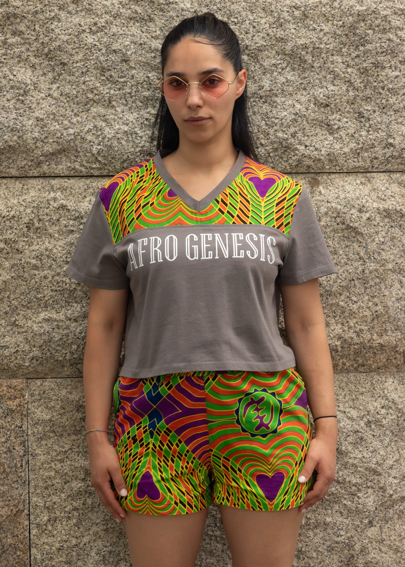 T-shirt cropped oversize