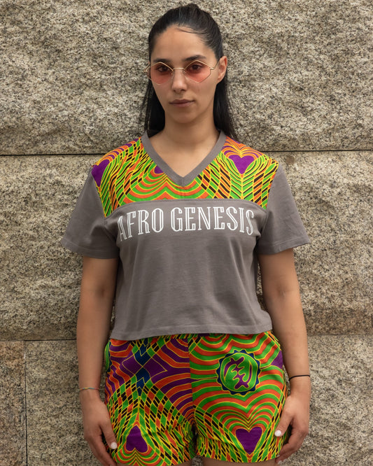 T-shirt cropped oversize