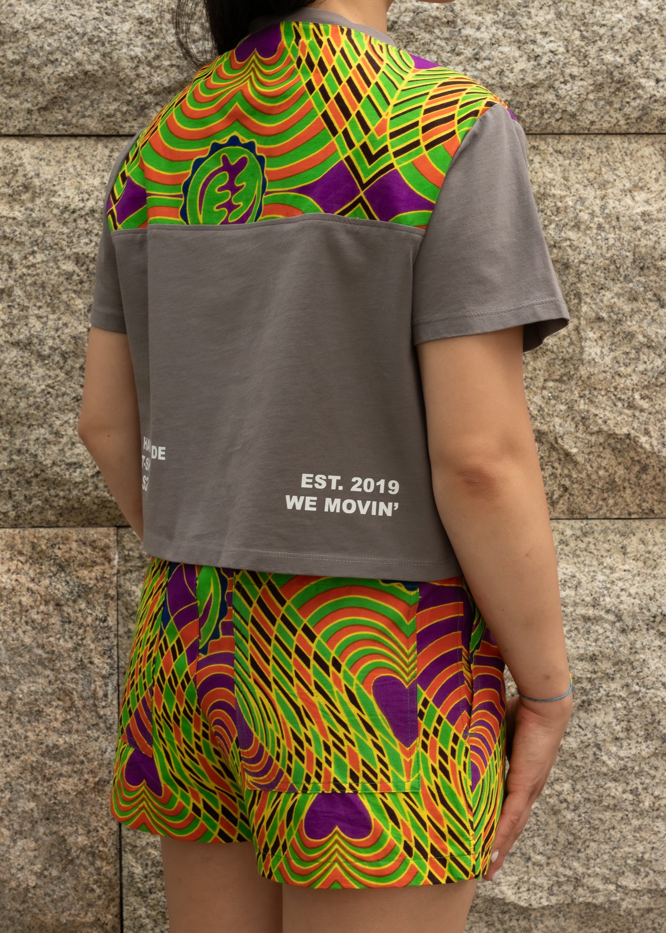 T-shirt cropped oversize