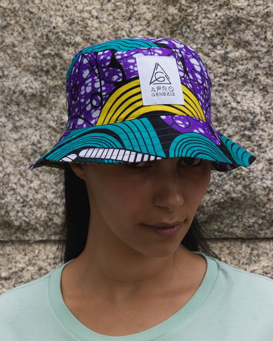 Chapéu bucket em capulana