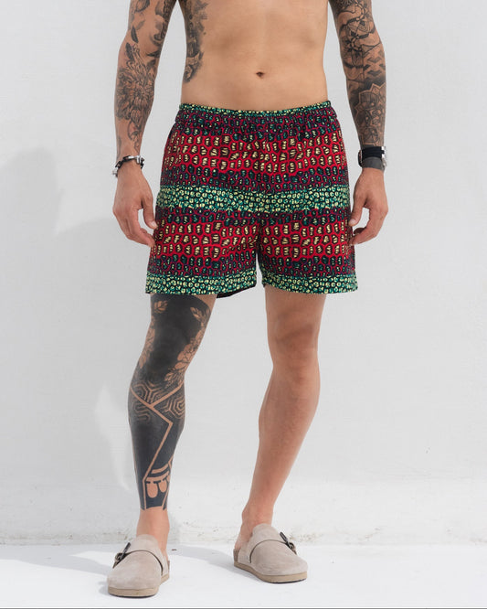 Calção médio em capulana