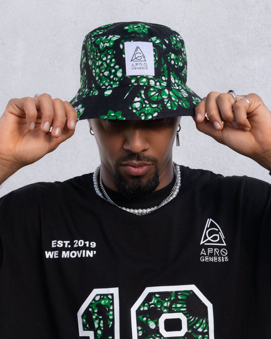 Chapéu bucket em capulana