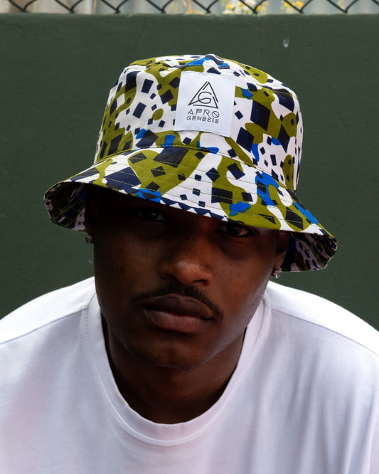 Chapéu bucket em capulana