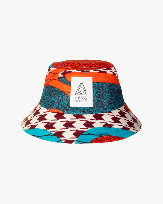 Chapéu bucket em capulana