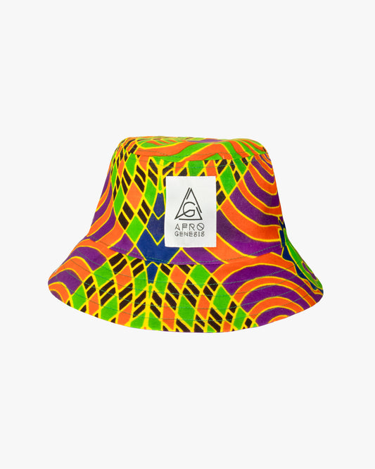 Chapéu bucket em capulana