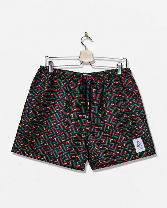 Calções de banho em padrão AG